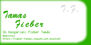tamas fieber business card